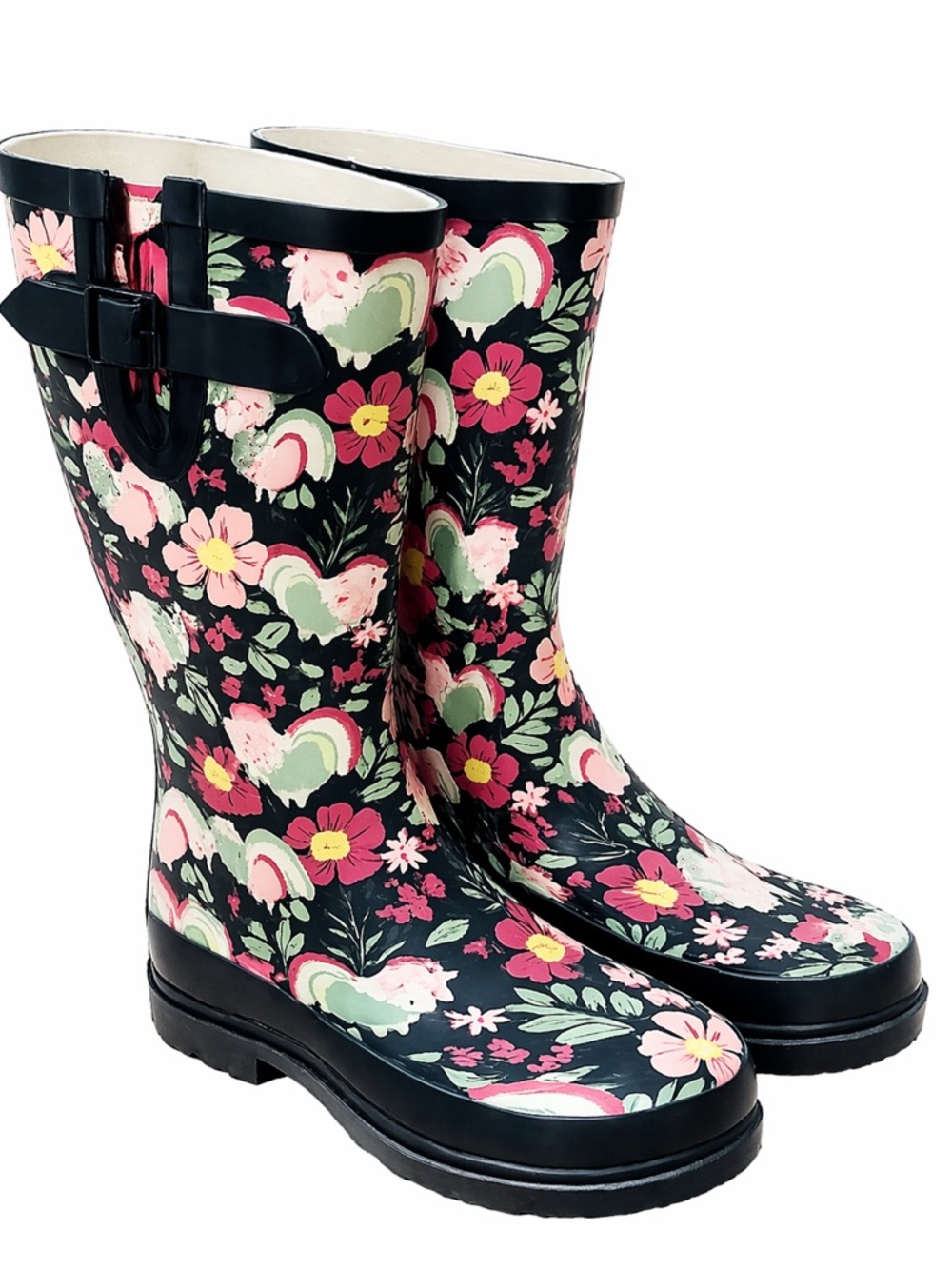 Western Chief Floral Rain Boots Waterproof Garden Festival Cottagecore